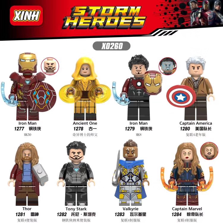 mini super avengers comics lego marvel heroes blocks dc building toy figures