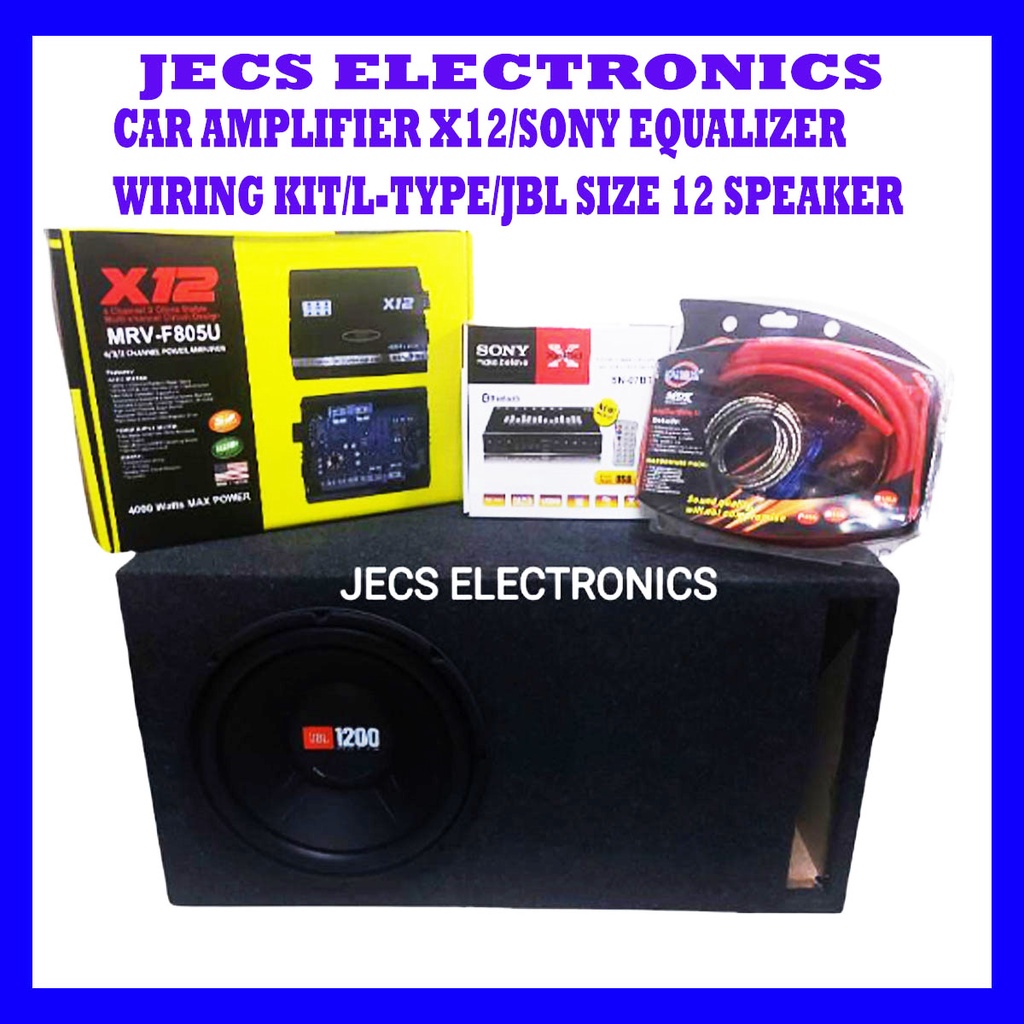 CAR AMPLIFIER X12 4000WATTS/SUBWOOFER SPEAKER WITH BOX/SONY EQUALIZER