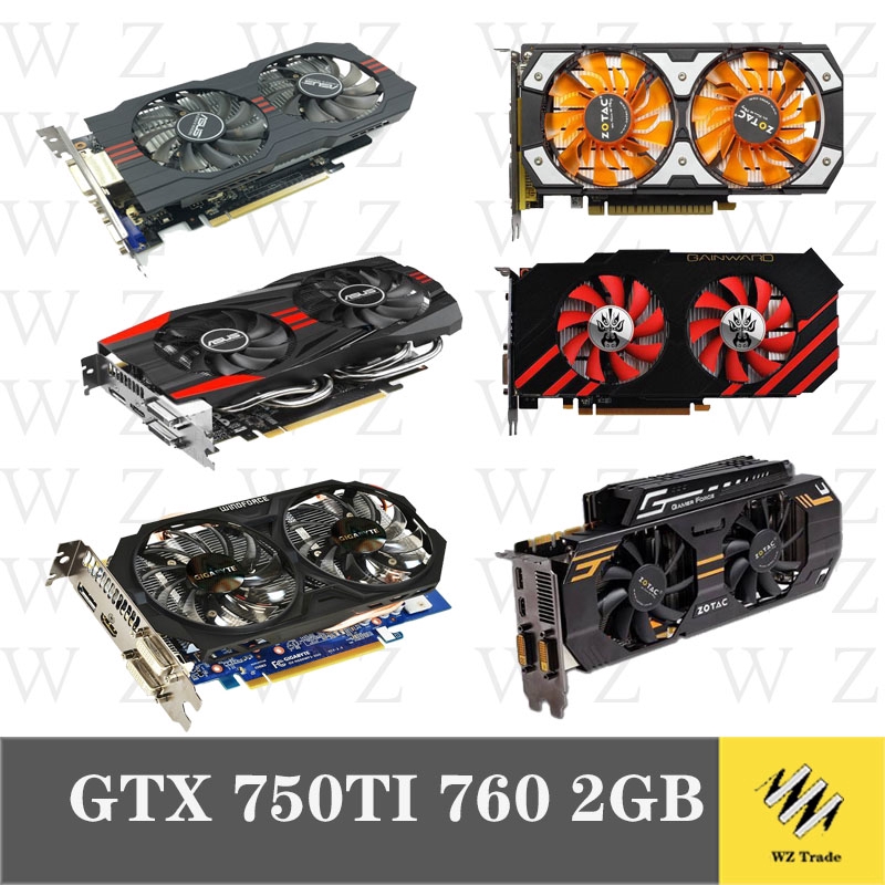Asus Original Gtx 750 Ti 760 950 2gb 128bit Gddr5 Video Cards For Nvidia Geforceused Vga Cards 1050 Shopee Philippines