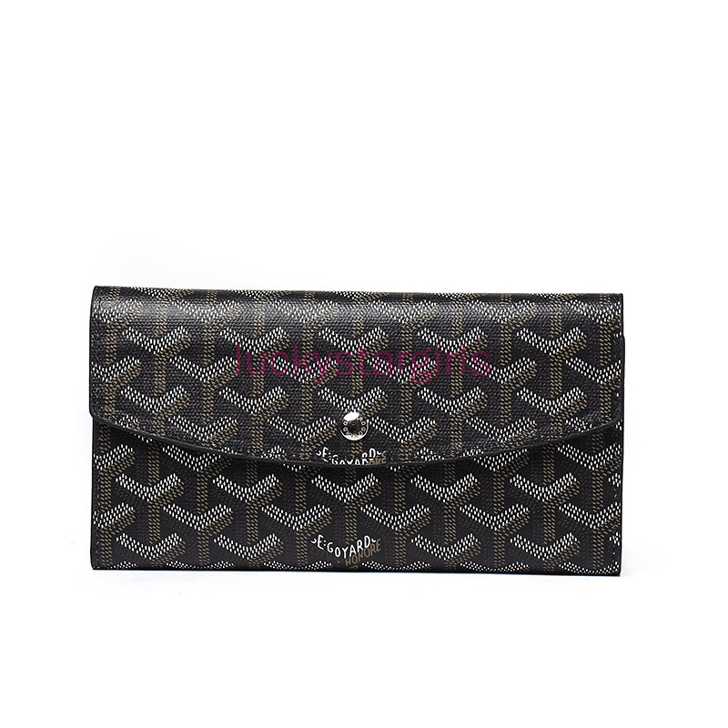 Goyard Pattern Envelope Wallet | Shopee 