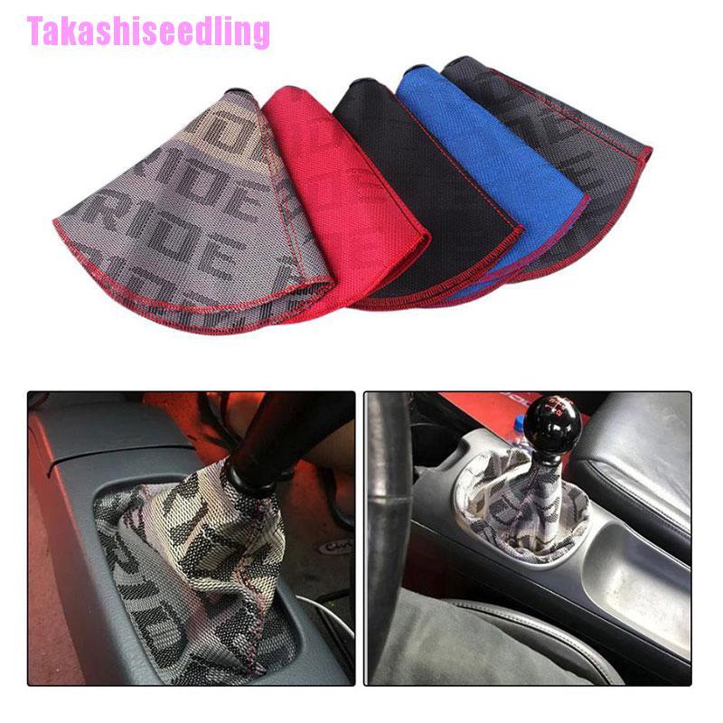 Black YUSHHO56T Shift Boot Cover Interior Decoration Shift Cover Universal Stylish Car Vehicle Faux Leather Manual Shifter Gear Shift Boot Cover 