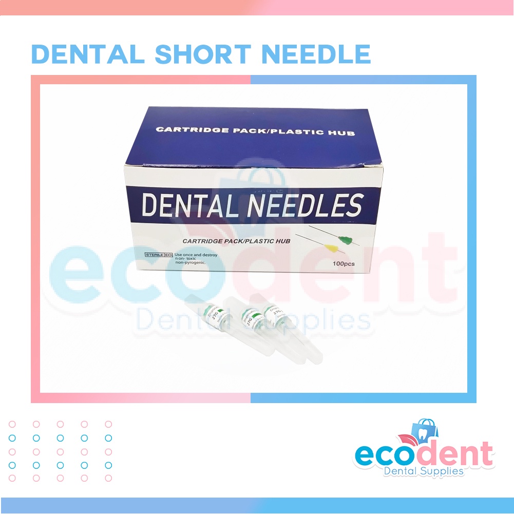 Ecodent Dental Supplies Disposable Dental Short Needle 27G*25MM