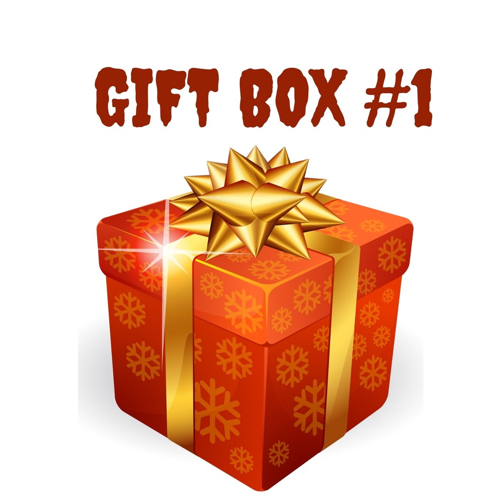 Gift box number 1 random and assorted products. Assorted and Random