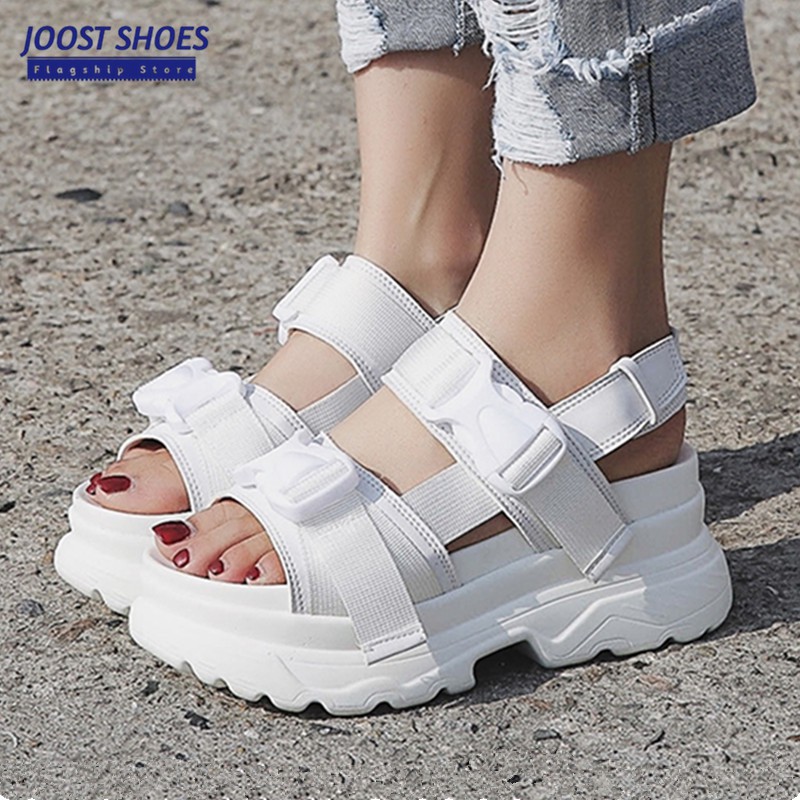 JOOST Women Platform Sandals Fashion Buckle 7cm Increasing Shopee