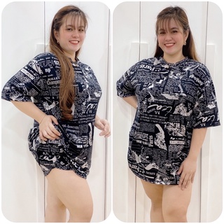 PLUS SIZE OVERSIZED DOLPHIN TERNO WITH SHORTS