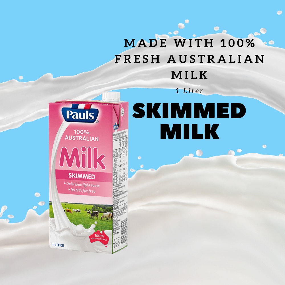 Pauls Skimmed Uht Milk 1 Liter 