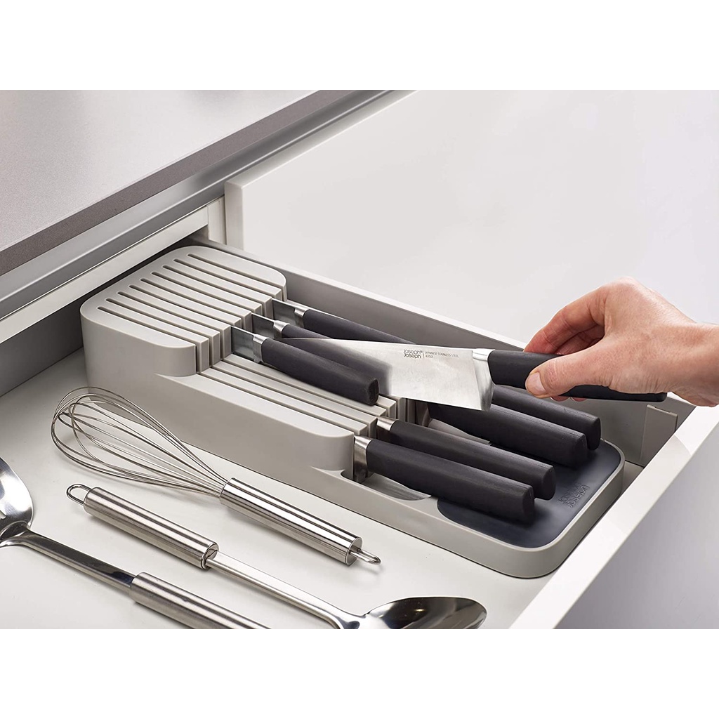 3 Tires Knife Organizer Cutlery Storage Box Plastic Knife Block Holder