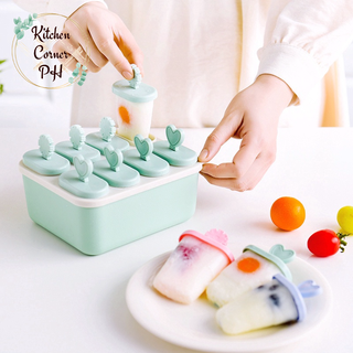 DIY Ice Pop Maker 8 Cells Frozen Ice Cream Molds Popsicle Ice Lolly Pop Easy Make Freezer #2
