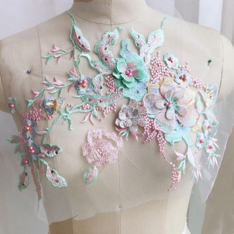 tulle with beads