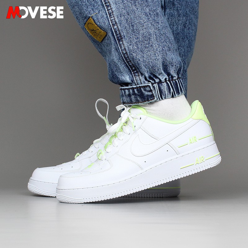 fluorescent green air force ones