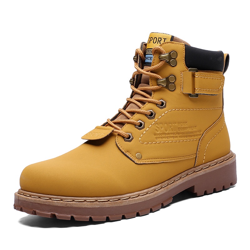 Men's casual boots Caterpillar soft-toed work boots for men and women ...