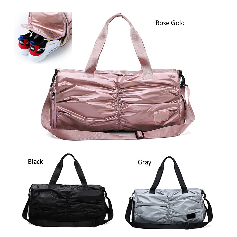 gym bag rose gold