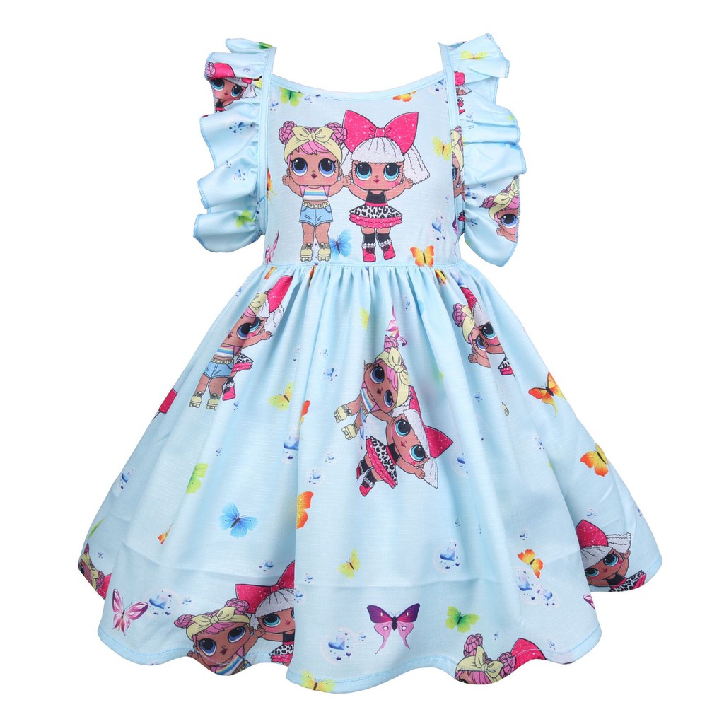 Kids Girls Birthday Party Dress Lol Surprise Dolls Sleeveless Pleated ...