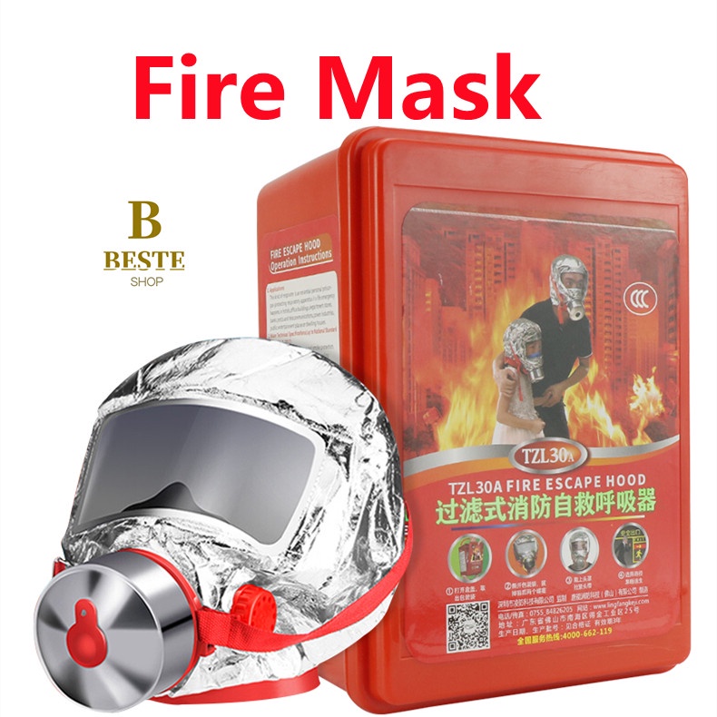 Safety Fire Escape Mask Emergency Rescue Mask Emergency Equipment Smoke