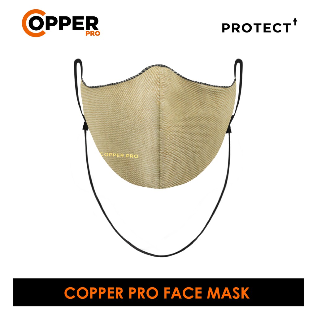 Burlington Men’s Antimicrobial Double Protection Copper Pro Face Mask 1