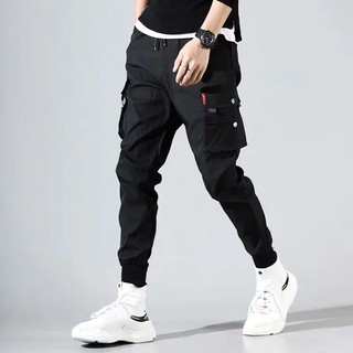 【S-5XL】Slim fit multi pocket Cargo pants for men Men's Military jogger Tactical pants #9