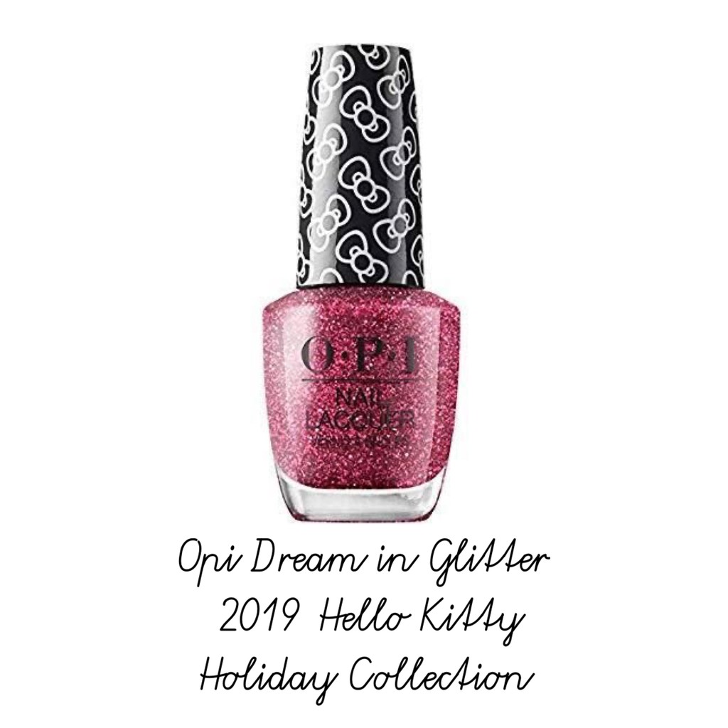 opi pink glitter nail polish