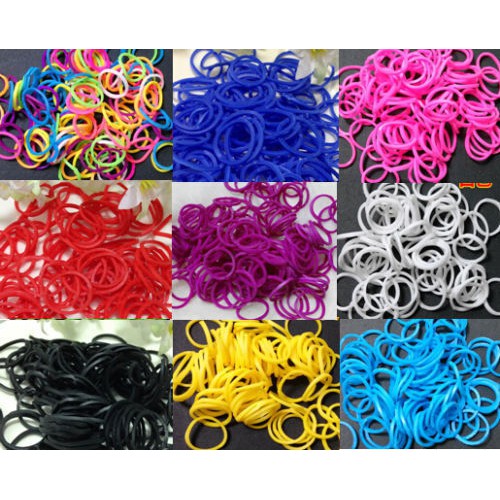 600x Rainbow Loom Bands Diy Braided Rubber Bracelets Bangle