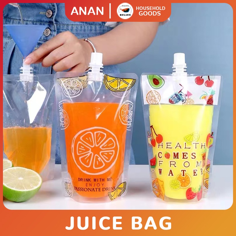 Juice Bag Portable Milk Tea Packaging Ziplock Bag Hot And Cold Drink
