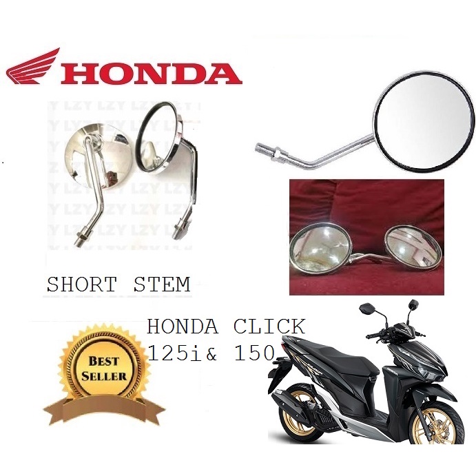 HONDA CLICK 125i & 150i SIDE MIRROR Motorcycle CLASSIC type SHORT STEM