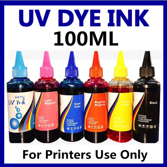 UV Dye Ink 100ml (Cyan/Magenta/Yellow/Black) printer ink 6.0 Shopee