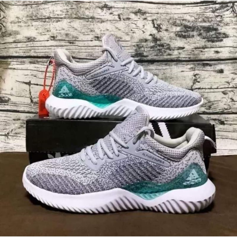 Adidas AlphaBounce - Size 36 37 38 39 40 - Color: Grey Green | Shopee  Philippines