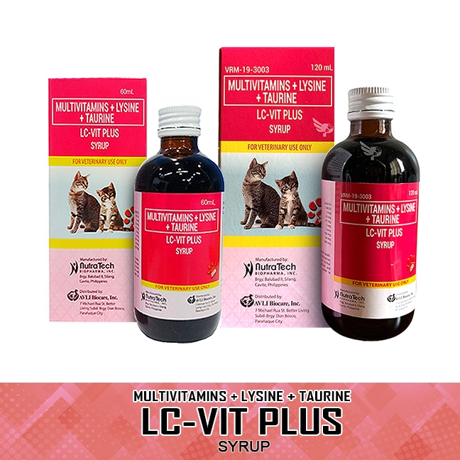 TBSLCVIT PLUS SYRUP Multivitamins + Lysine + Taurine For Cats and