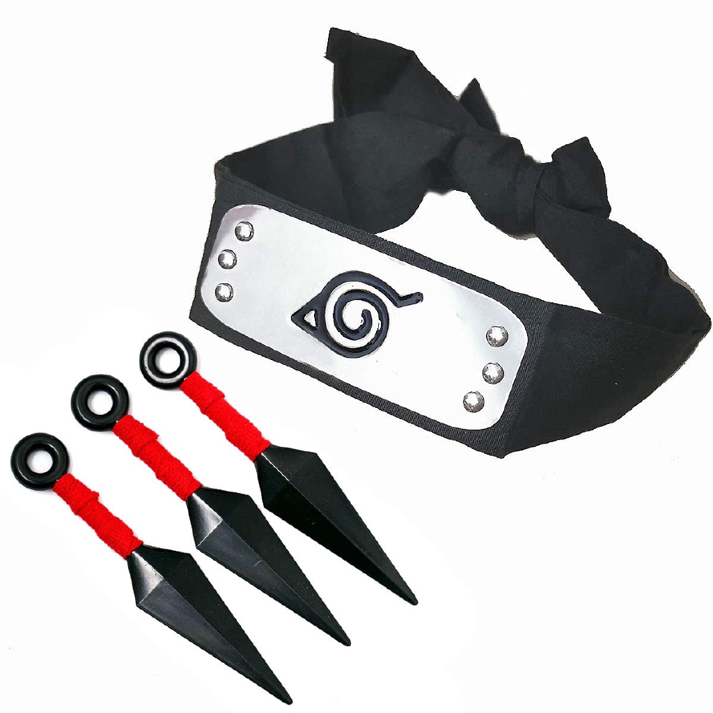 Naruto Costume Leaf Village Shinobi Headband Ninja Props Kunai Cosplay Accessories Shopee Philippines