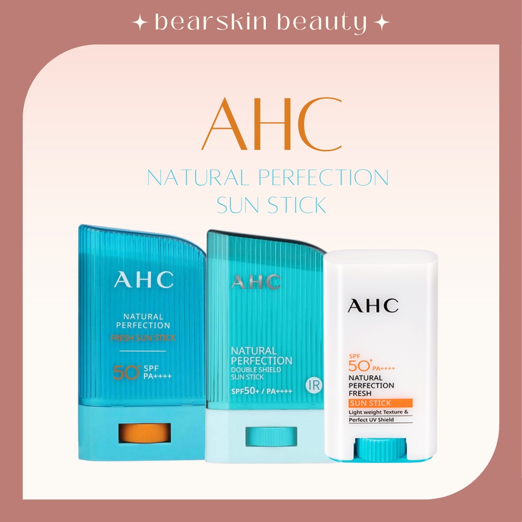AHC Natural Perfection Fresh or Double Shield Sun Stick | Shopee Philippines