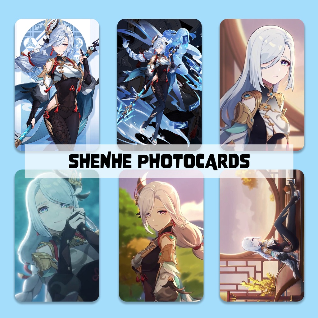 Genshin Impact Photocards - SHENHE Textured Photocards Front and Back ...