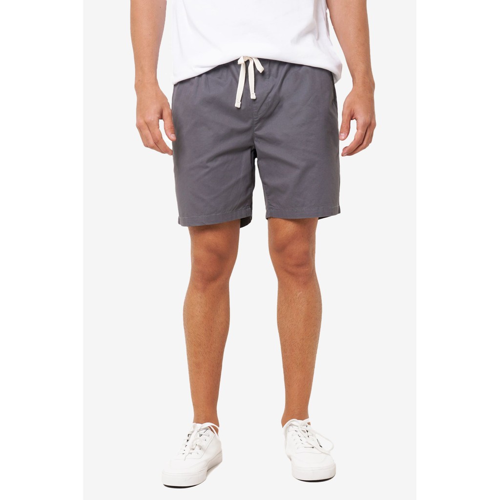 Penshoppe Trainer Shorts With Draw Cord (dark Gray) 