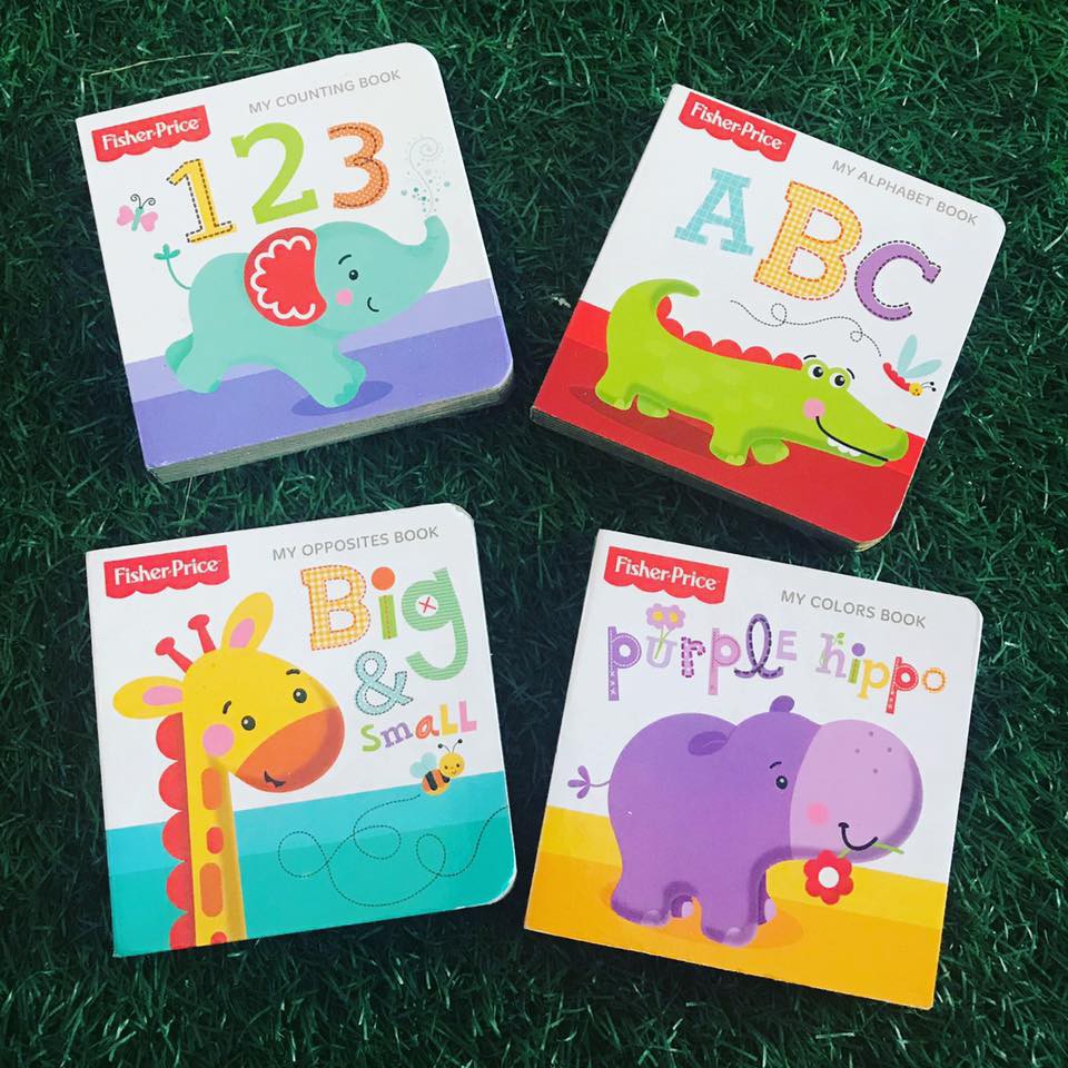 ABC Book, Color Fisher Price "My First Books" Set of 4 Baby Toddler Board Books 