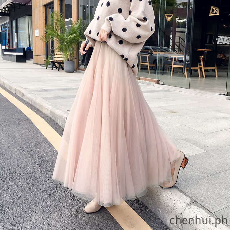 fluffy maxi dress