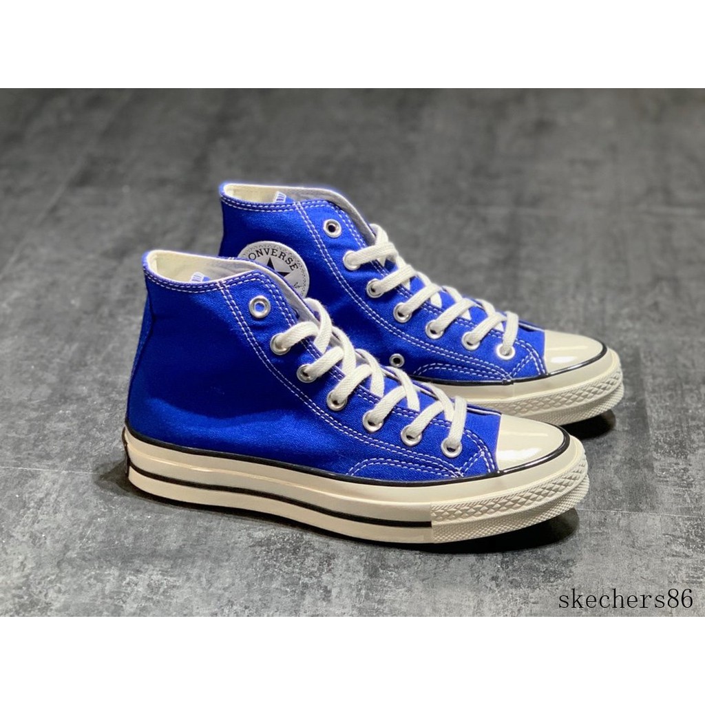 blue high top shoes
