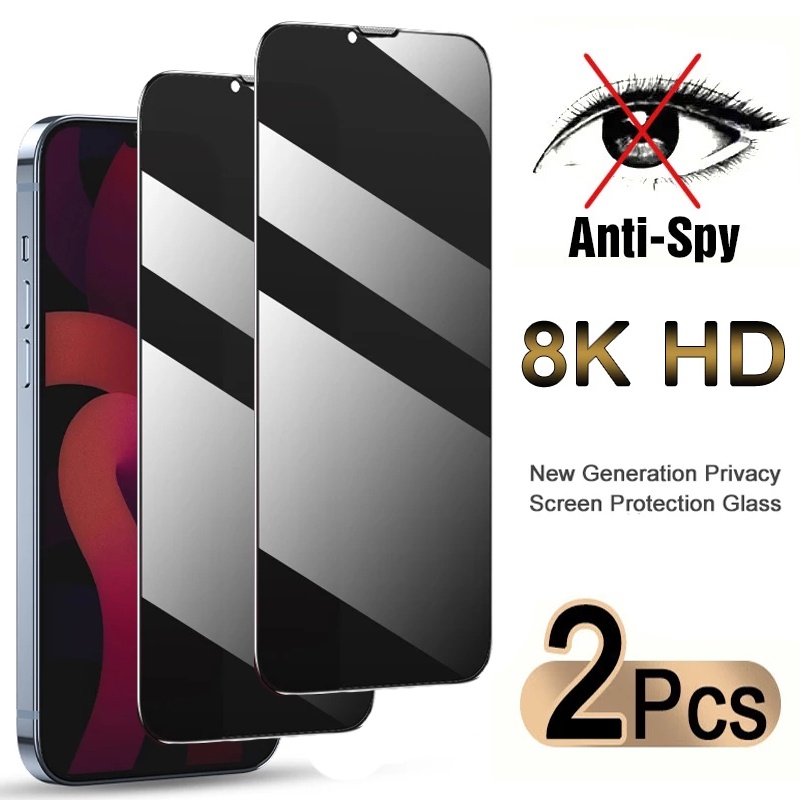 12PCS Privacy Screen Protectors Compatible for IPhone 12 11 13 14 Pro Max Mini Antispy
