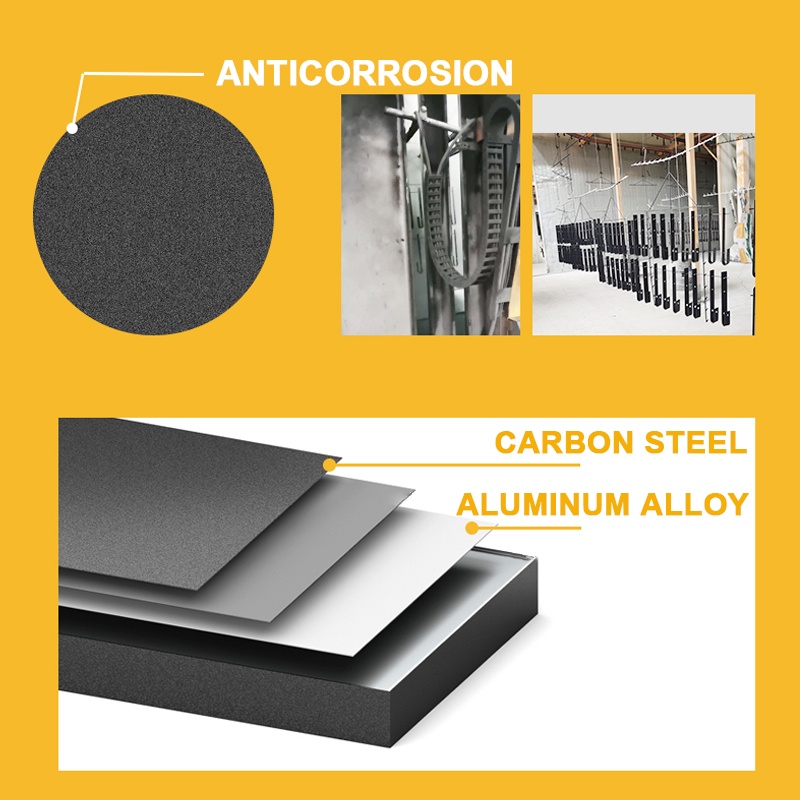 【Realm】6FT/6.6FT Sliding Door Barn Door Track Kit Carbon Steel Sliding Barn Door/Closet Hardware Kit