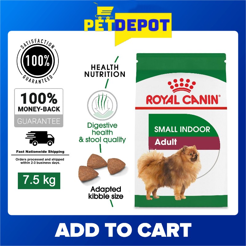 Royal Canin Health Nutrition Mini Indoor Adult Dry Dog Food 7.5kg ...