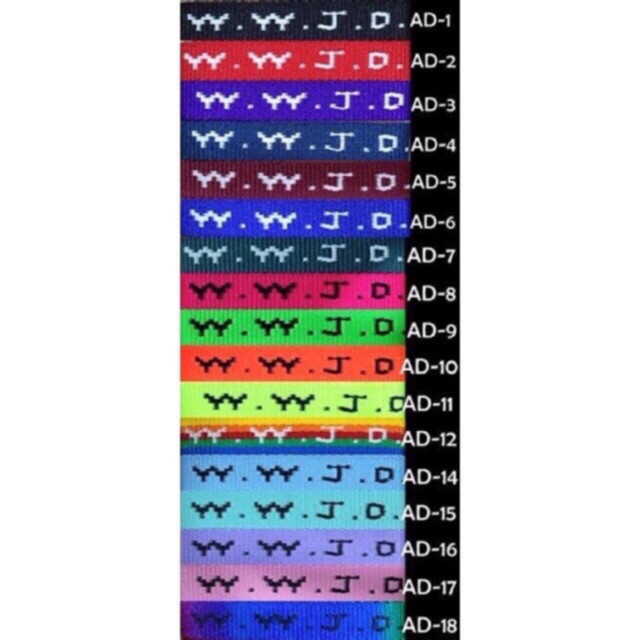 neon wwjd bracelets