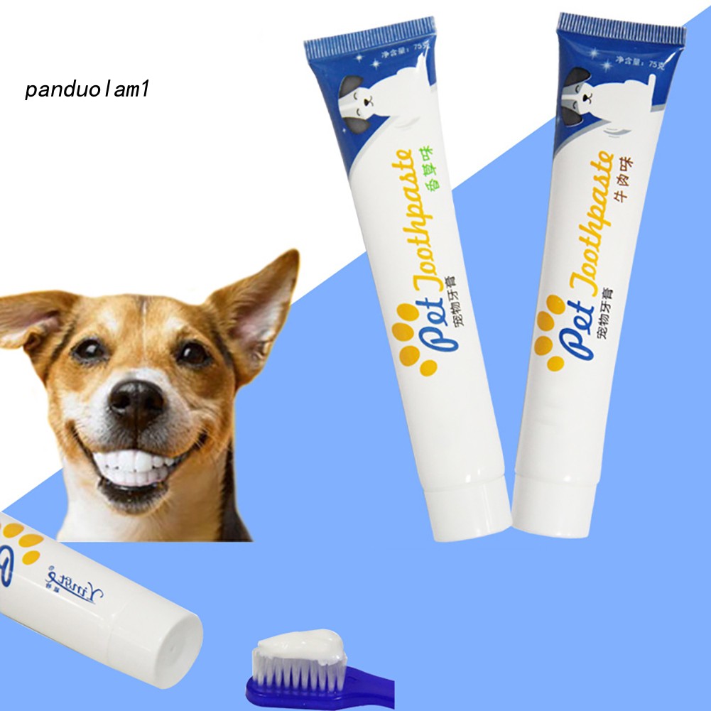 PDL♥Edible Dog Puppy Cat Toothpaste Teeth Cleaning Care Oral Hygiene