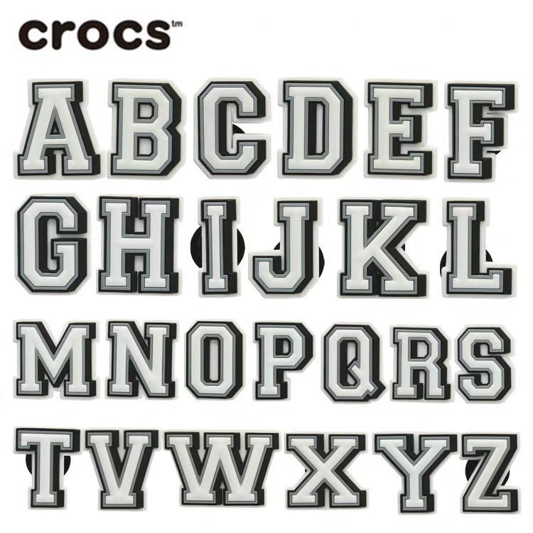 letter a croc charm