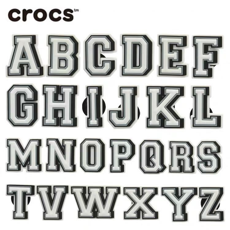 letter croc jibbitz