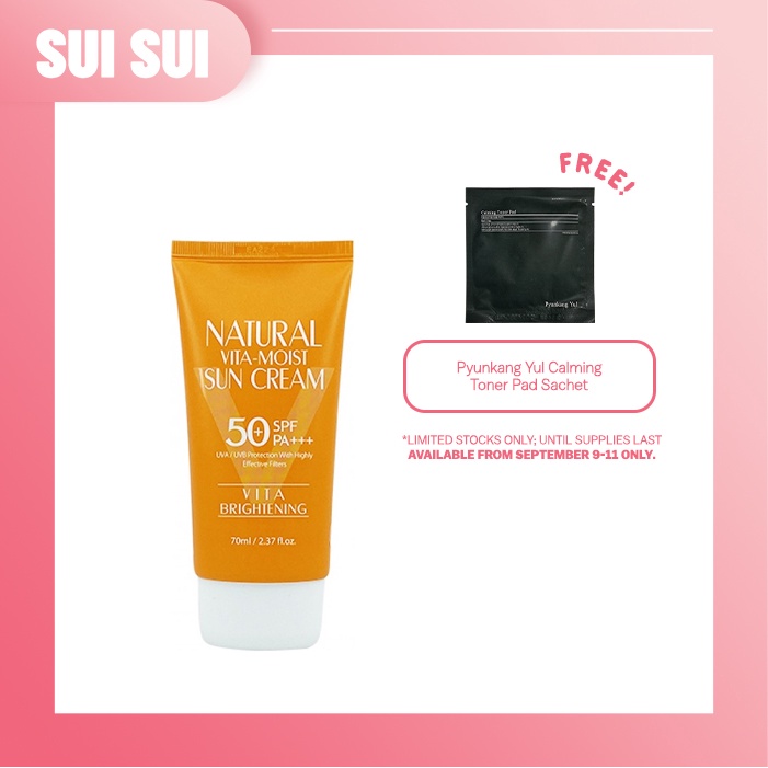 3W Clinic Natural Vita-Moist Sun Cream SPF50+ PA+++ 70ml | Shopee ...