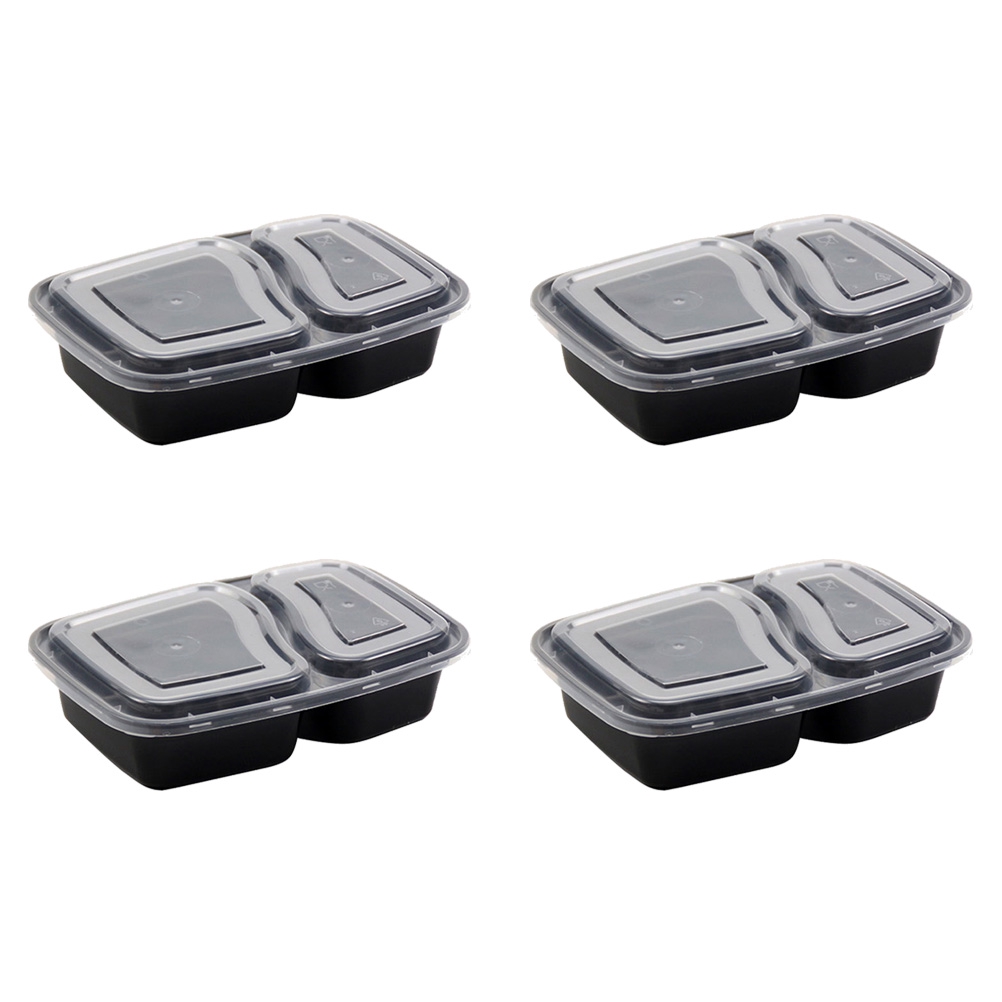 Black food storage containers