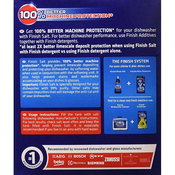 finish dishwasher water softener salt