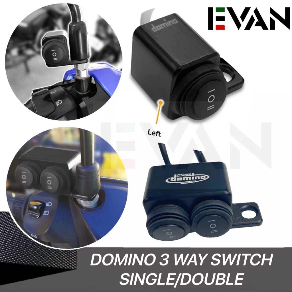 Domino 3 Way Switch For Mini Driving Light Mirror Mount Switch Hazard ...