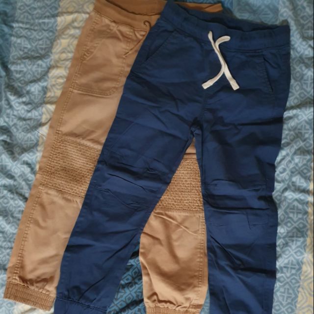 blue khaki joggers