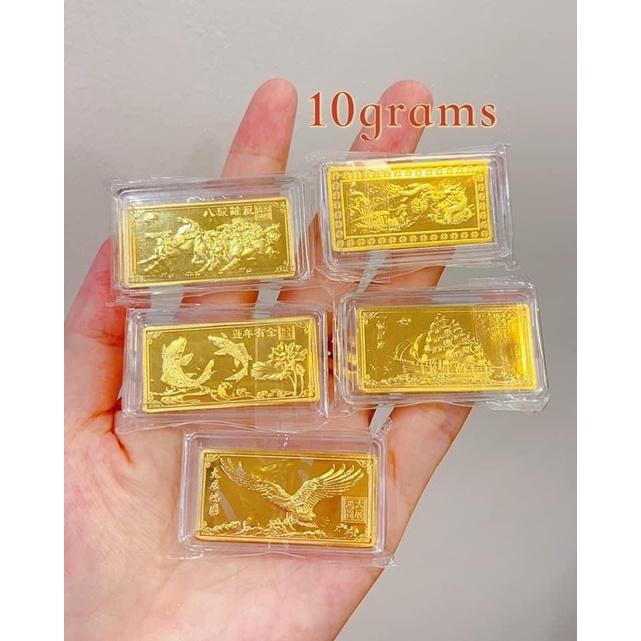 Authentic Original 24k Hongkong Setting Gold bars in 5g 10g Shopee