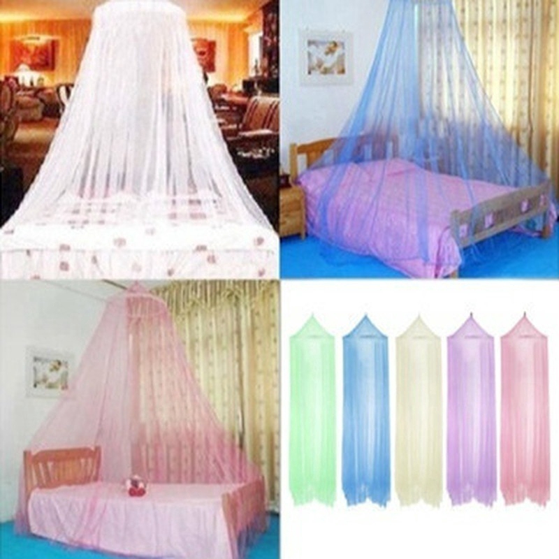 Romantic Outdoor Hang Dome Mosquito Nets Round Curtain Shopee