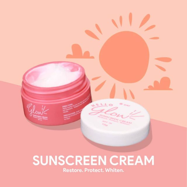 Hello Glow Sunscreen Cream Spf 30 Shopee Philippines