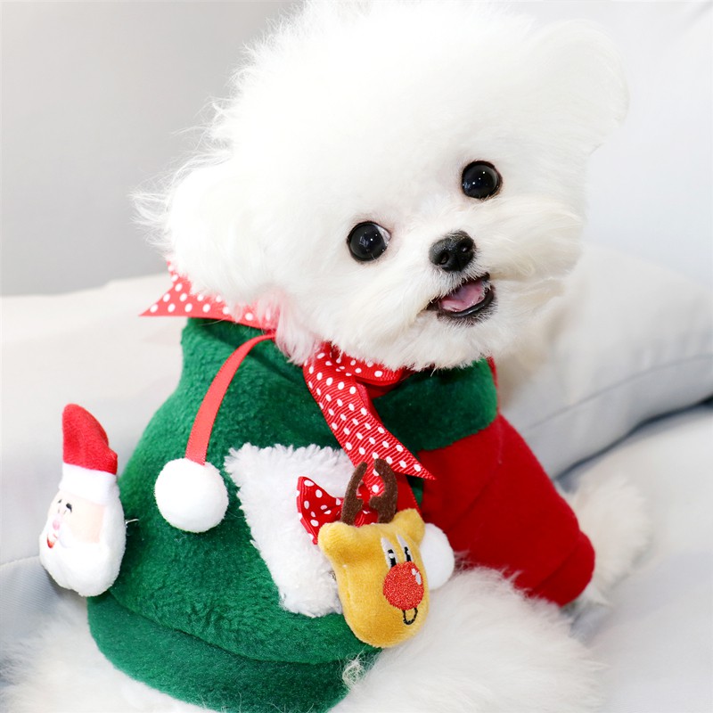 ☀dog's clothes☀COD❏✲✈Christmas outfit New Year dog clothes Teddy Bichon  Pomeranian Schnauzer VIP Yor | Shopee Philippines